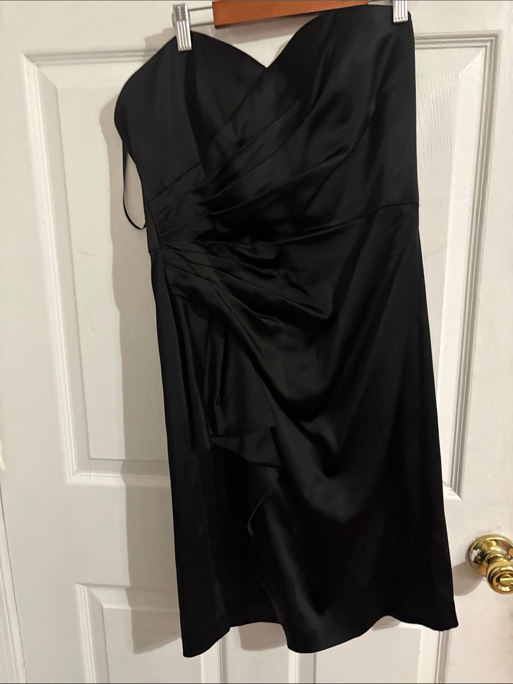 White House Black Market Black Strapless Cocktail Dress